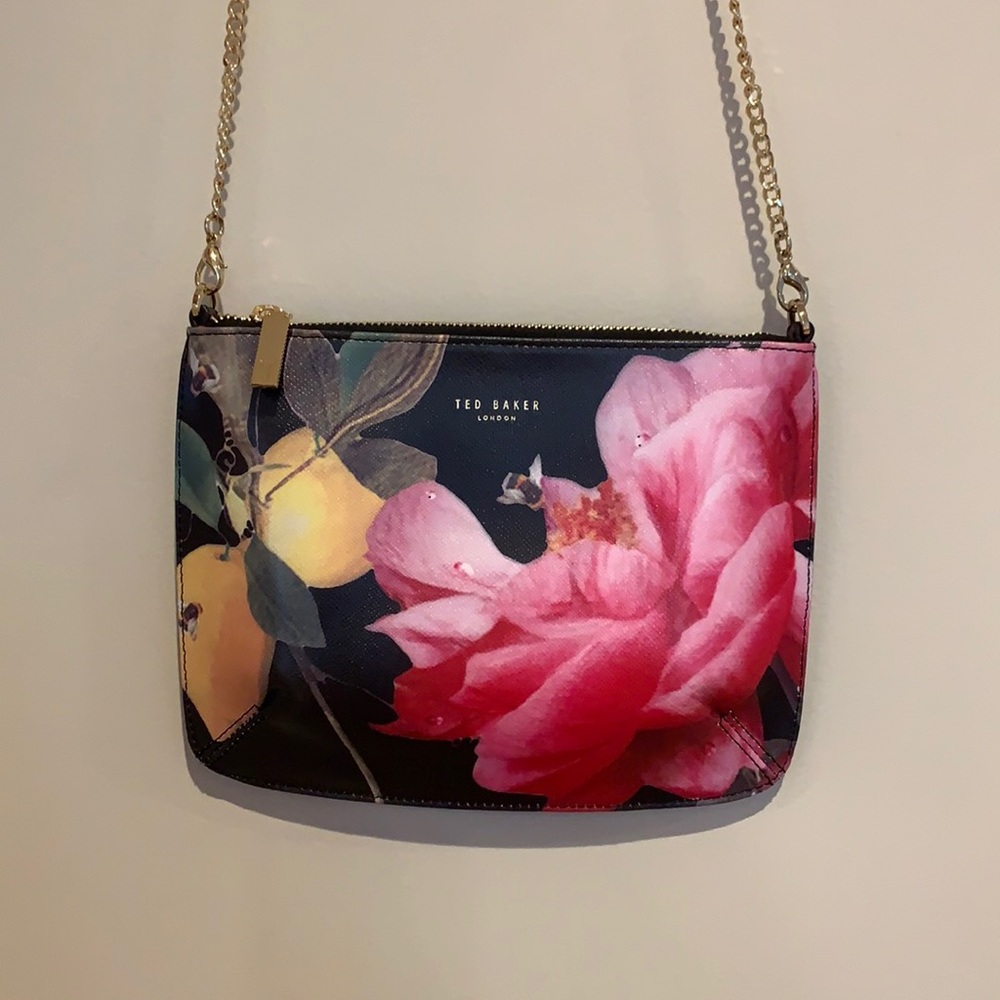 Ted Baker zip top purse with chain strap
